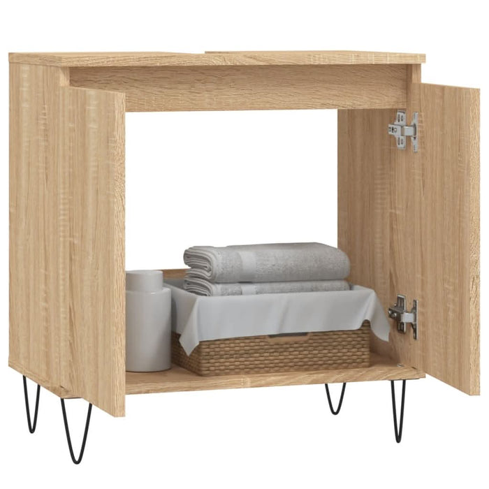 Dulap de baie, stejar sonoma, 58x33x60 cm, lemn prelucrat - WALTI WALTI