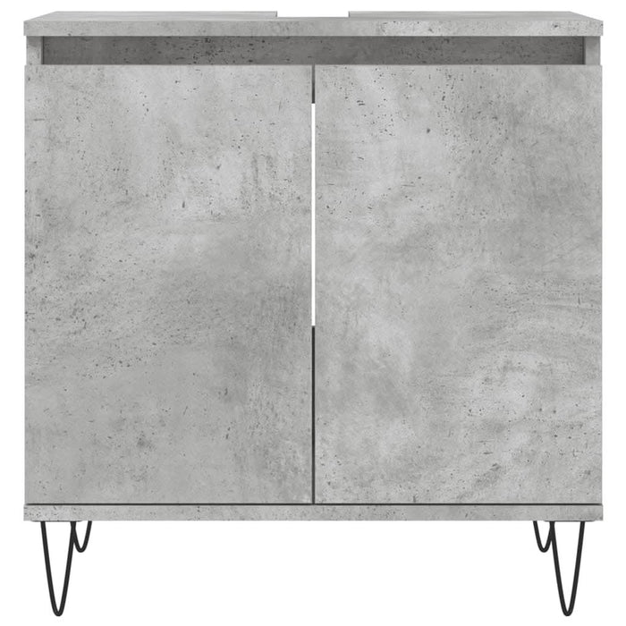 Dulap de baie, gri beton, 58x33x60 cm, lemn prelucrat - WALTI WALTI
