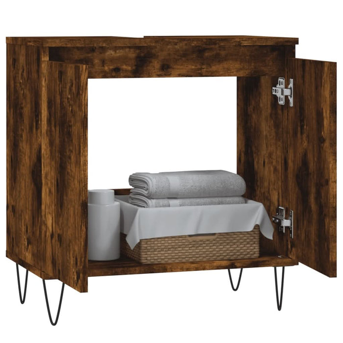 Dulap de baie, stejar sonoma, 58x33x60 cm, lemn prelucrat - WALTI WALTI