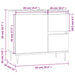 Dulap de baie, alb, 65x33x60 cm, lemn prelucrat - WALTI WALTI
