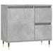 Dulap de baie, gri beton, 65x33x60 cm, lemn prelucrat - WALTI WALTI