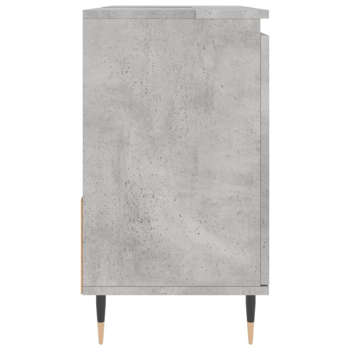 Dulap de baie, gri beton, 65x33x60 cm, lemn prelucrat - WALTI WALTI