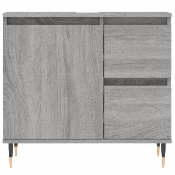 Dulap de baie, gri sonoma, 65x33x60 cm, lemn prelucrat - WALTI WALTI