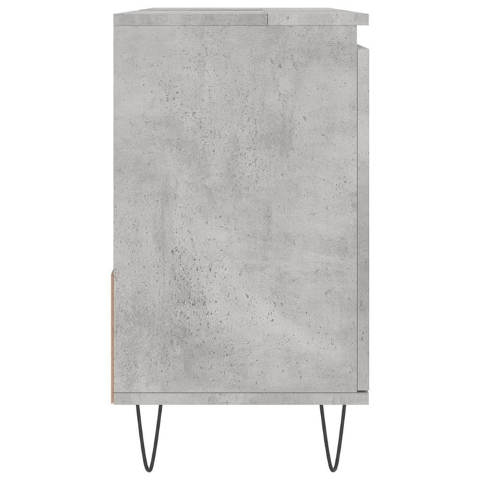 Dulap de baie, gri beton, 65x33x60 cm, lemn prelucrat - WALTI WALTI