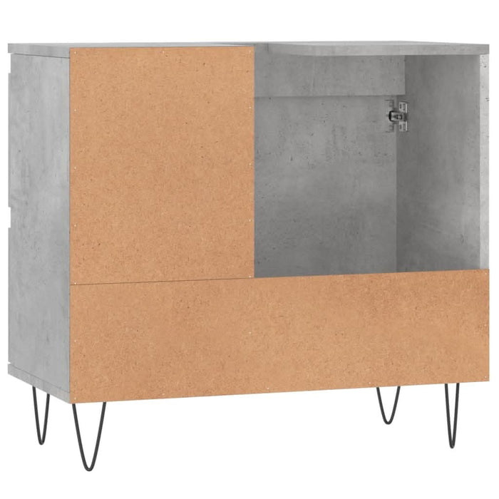Dulap de baie, gri beton, 65x33x60 cm, lemn prelucrat - WALTI WALTI