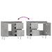 Dulap de baie, gri beton, 65x33x60 cm, lemn prelucrat - WALTI WALTI