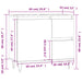 Dulap de baie, gri beton, 65x33x60 cm, lemn prelucrat - WALTI WALTI
