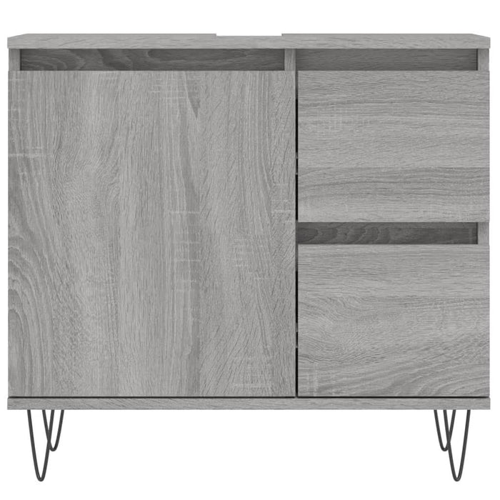 Dulap de baie, gri sonoma, 65x33x60 cm, lemn prelucrat - WALTI WALTI