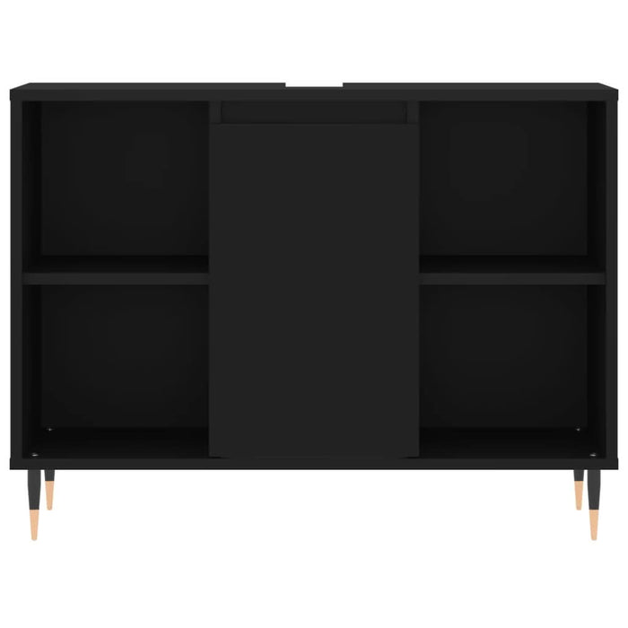 Dulap pentru baie, negru, 80x33x60 cm, lemn compozit - WALTI WALTI