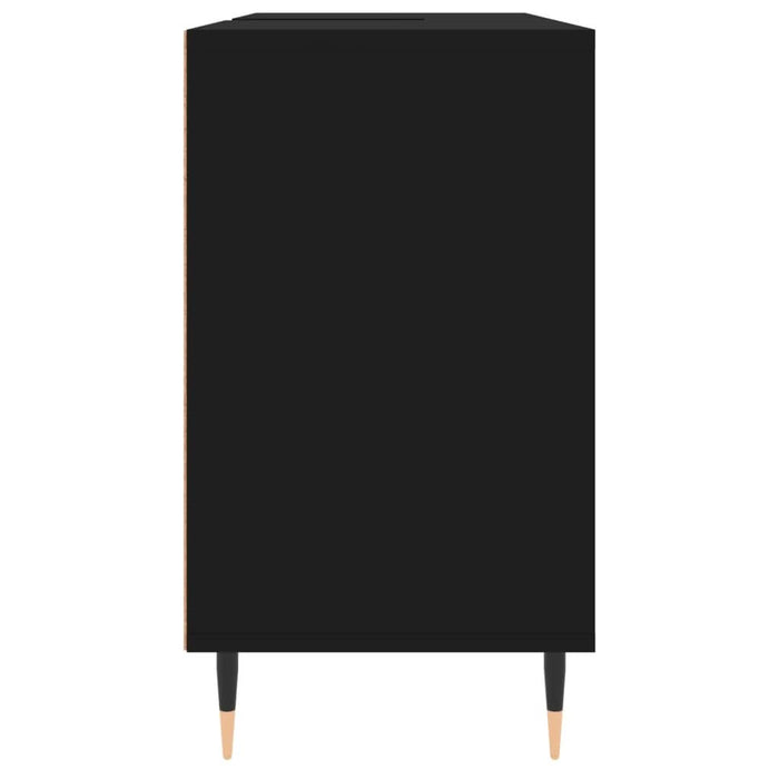 Dulap pentru baie, negru, 80x33x60 cm, lemn compozit - WALTI WALTI