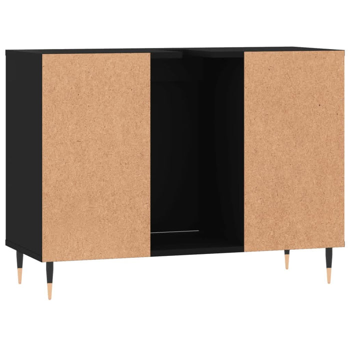 Dulap pentru baie, negru, 80x33x60 cm, lemn compozit - WALTI WALTI