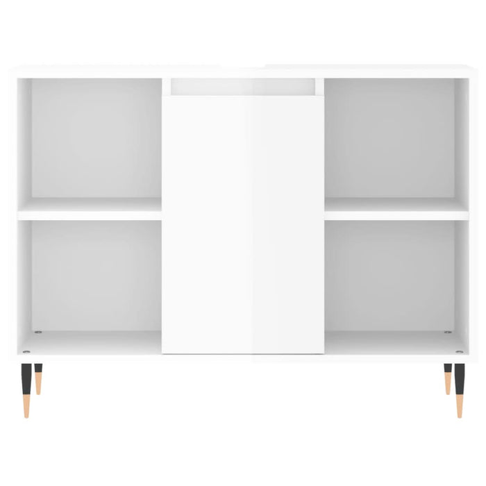 Dulap pentru baie, alb extralucios, 80x33x60 cm, lemn compozit - WALTI WALTI