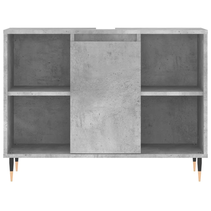 Dulap pentru baie, gri beton, 80x33x60 cm, lemn compozit - WALTI WALTI