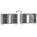 Dulap pentru baie, gri beton, 80x33x60 cm, lemn compozit - WALTI WALTI