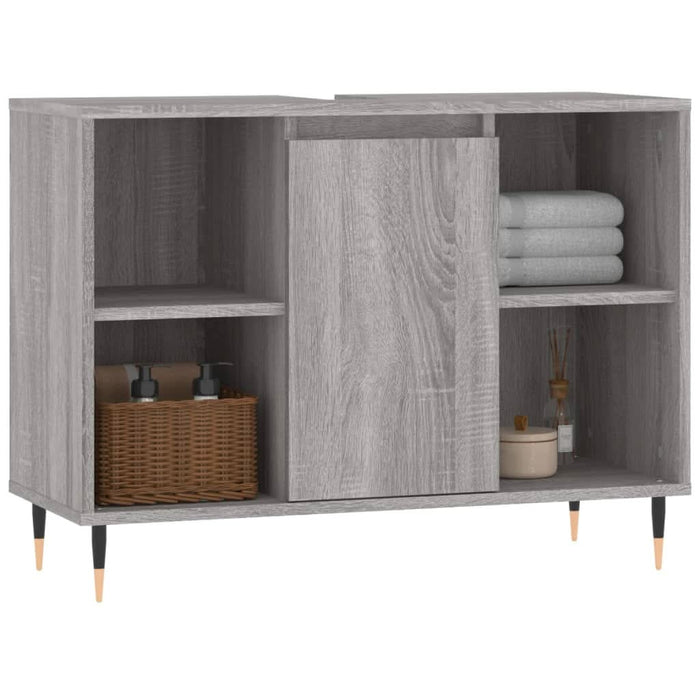 Dulap pentru baie, gri sonoma, 80x33x60 cm, lemn compozit - WALTI WALTI