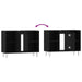 Dulap pentru baie, negru, 80x33x60 cm, lemn compozit - WALTI WALTI