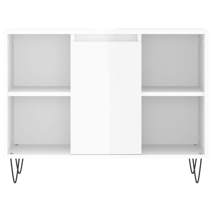 Dulap pentru baie, alb extralucios, 80x33x60 cm, lemn compozit - WALTI WALTI