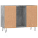 Dulap pentru baie, gri beton, 80x33x60 cm, lemn compozit - WALTI WALTI