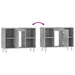 Dulap pentru baie, gri beton, 80x33x60 cm, lemn compozit - WALTI WALTI