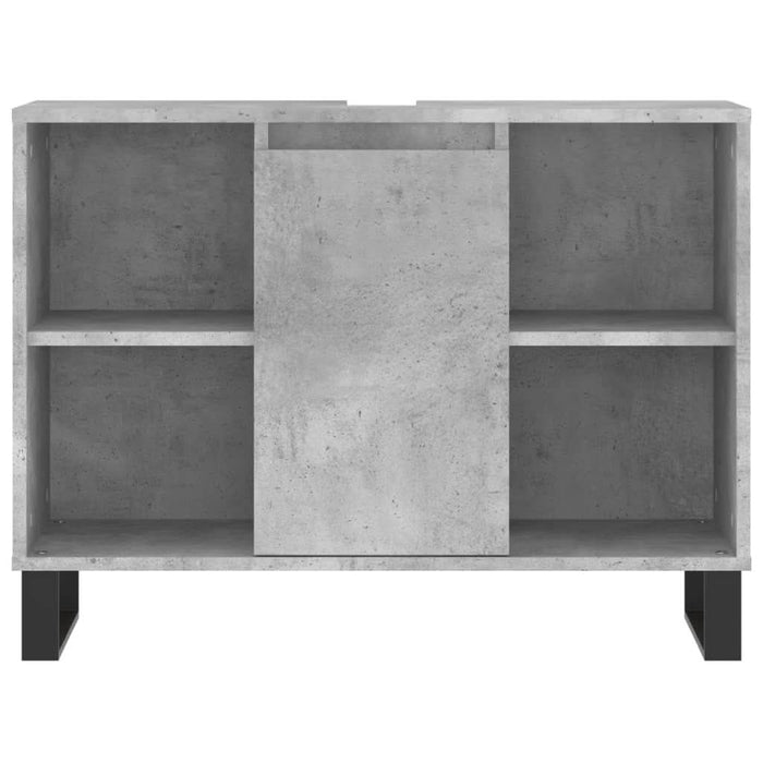 Dulap pentru baie, gri beton, 80x33x60 cm, lemn compozit - WALTI WALTI