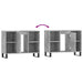 Dulap pentru baie, gri beton, 80x33x60 cm, lemn compozit - WALTI WALTI