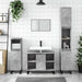 Dulap pentru baie, gri beton, 80x33x60 cm, lemn compozit - WALTI WALTI