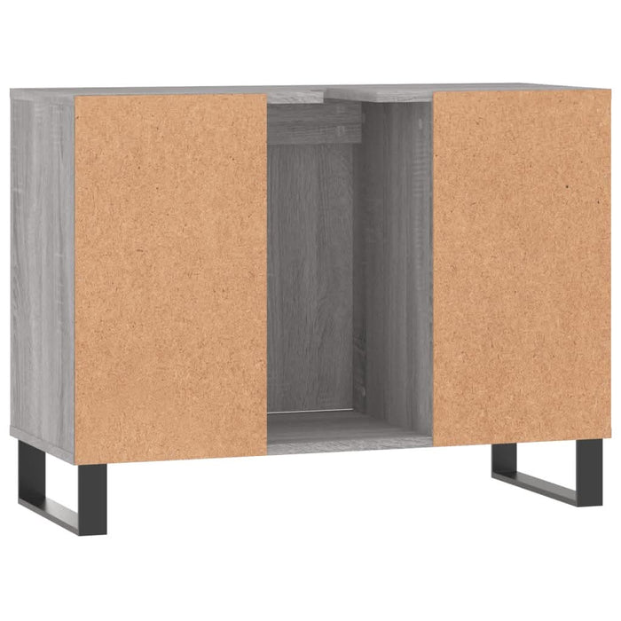 Dulap pentru baie, gri sonoma, 80x33x60 cm, lemn compozit - WALTI WALTI