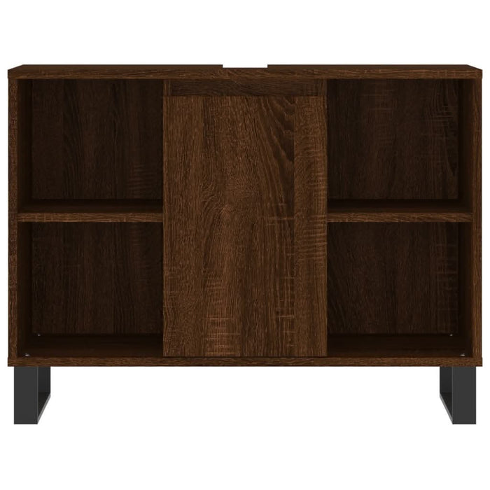 Dulap pentru baie, stejar maro, 80x33x60 cm, lemn compozit - WALTI WALTI