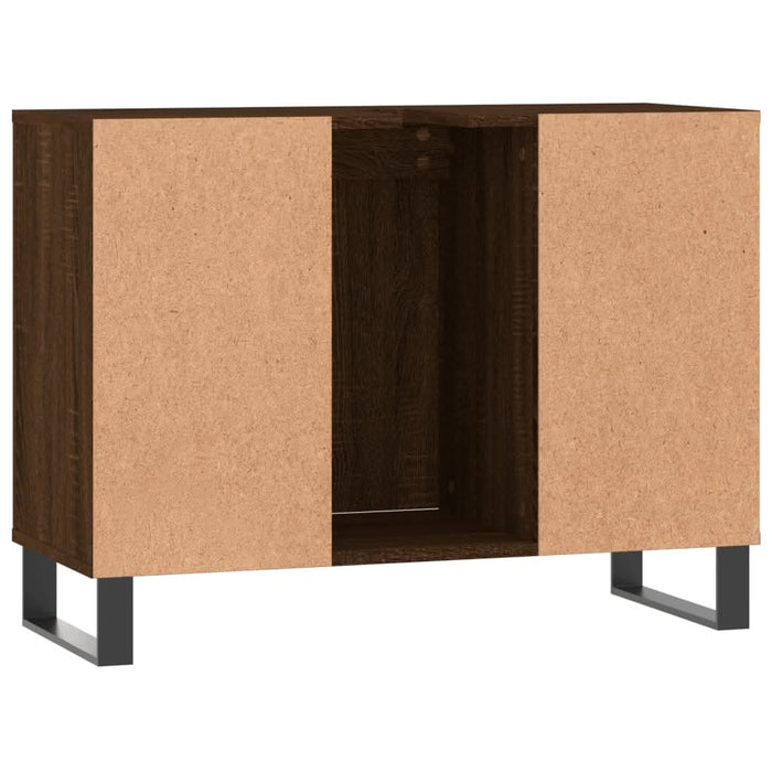 Dulap pentru baie, stejar maro, 80x33x60 cm, lemn compozit - WALTI WALTI