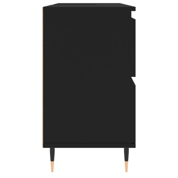 Dulap pentru baie, negru, 80x33x60 cm, lemn compozit - WALTI WALTI