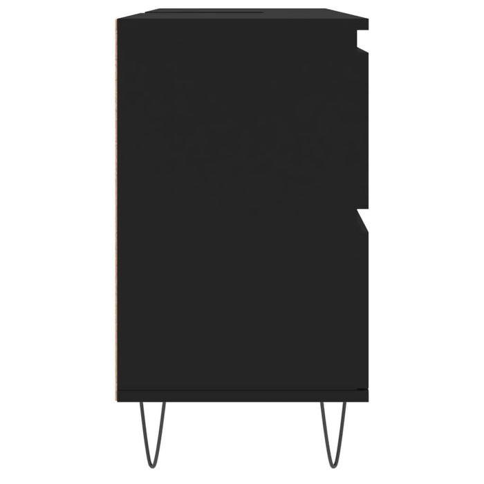 Dulap pentru baie, negru, 80x33x60 cm, lemn compozit - WALTI WALTI