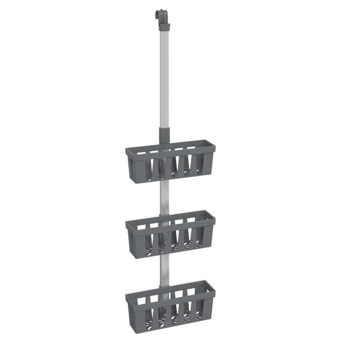Raft suspendat pentru duș 30x15x(67-105) cm aluminiu - WALTI WALTI