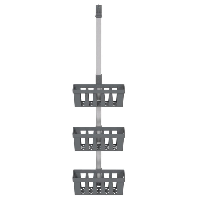 Raft suspendat pentru duș 30x15x(67-105) cm aluminiu - WALTI WALTI
