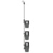 Raft suspendat pentru duș 30x15x(67-105) cm aluminiu - WALTI WALTI