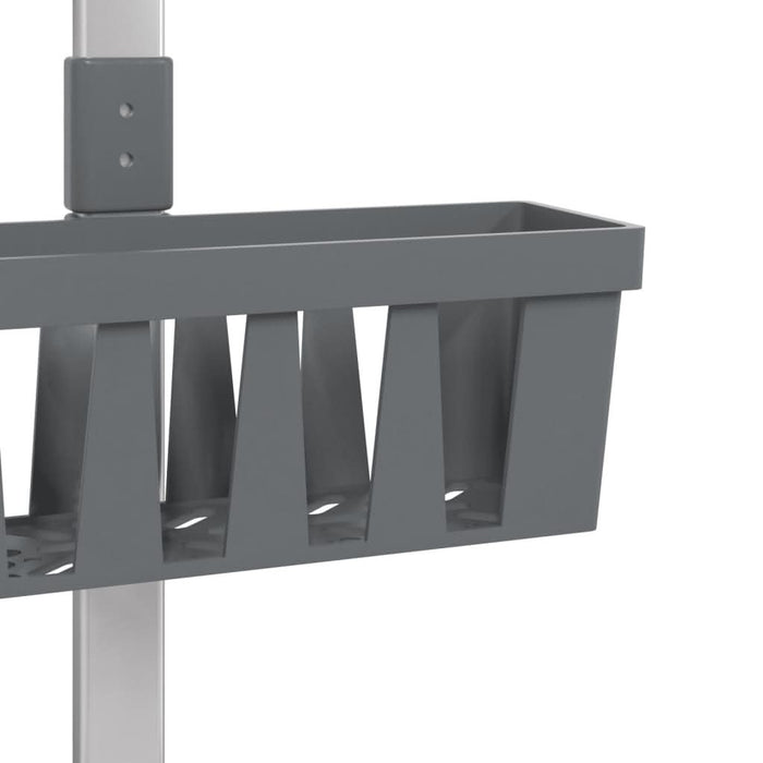 Raft suspendat pentru duș 30x15x(67-105) cm aluminiu - WALTI WALTI