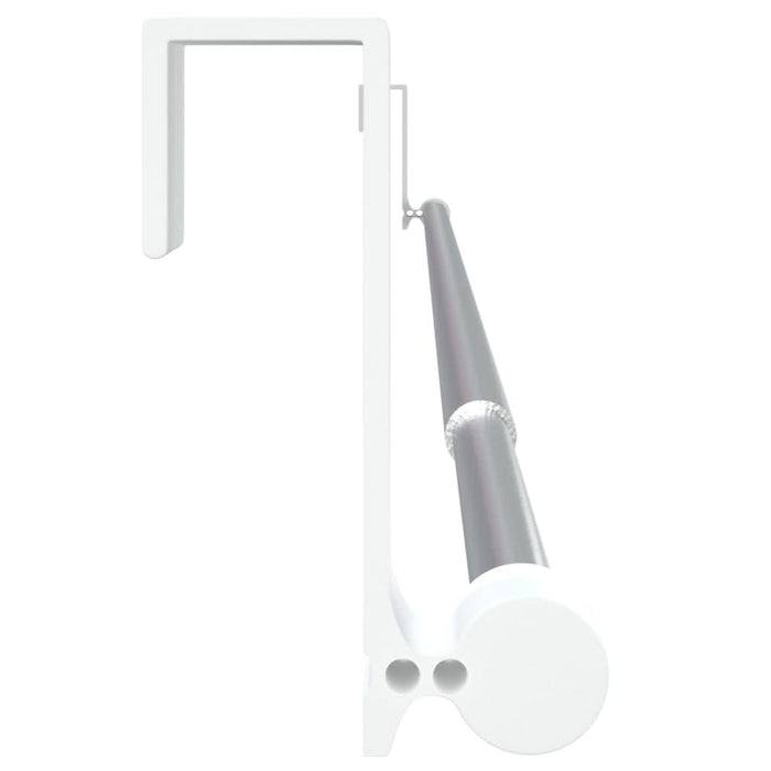 Șine pentru perdele 2 buc, alb și argintiu, 60-105 cm, aluminiu - WALTI WALTI