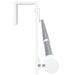 Șine pentru perdele 2 buc, alb și argintiu, 60-105 cm, aluminiu - WALTI WALTI