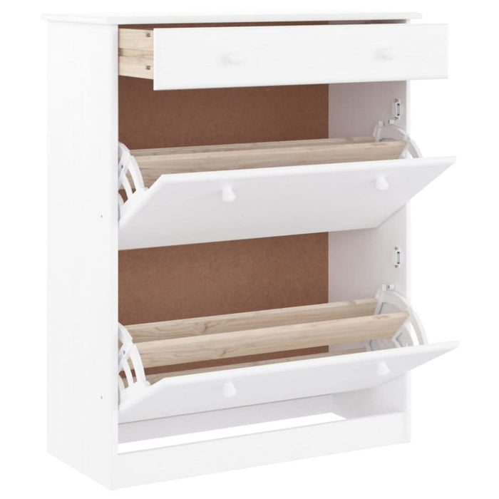 Pantofar ALTA, alb, 77x35x96 cm, lemn masiv de pin - WALTI WALTI