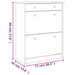 Pantofar ALTA, alb, 77x35x96 cm, lemn masiv de pin - WALTI WALTI