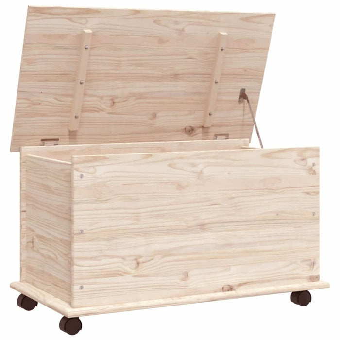 Cufăr de depozitare cu roți „ALTA” 73x39,5x44 cm lemn masiv pin - WALTI WALTI
