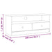 Dulap TV cu sertare „ALTA” 100x35x41 cm, lemn masiv de pin - WALTI WALTI
