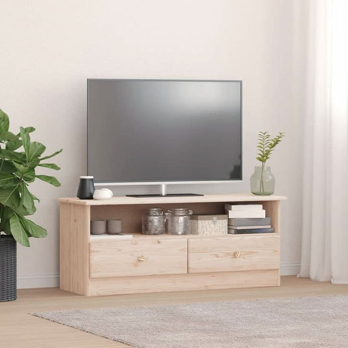 Dulap TV cu sertare „ALTA” 100x35x41 cm, lemn masiv de pin - WALTI WALTI