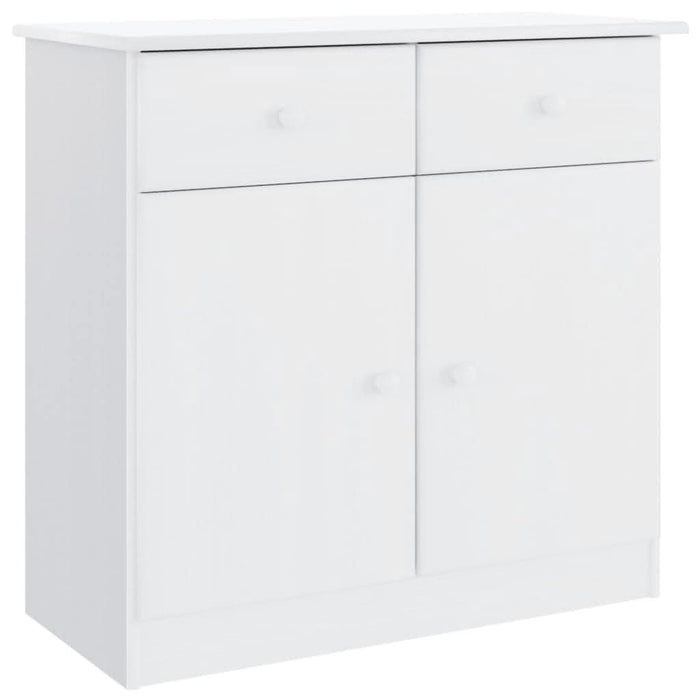 Servantă ALTA, alb, 77x35x73 cm, lemn masiv de pin - WALTI WALTI