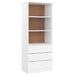Bibliotecă cu sertare „ALTA”, alb, 60x35x142 cm, lemn masiv pin - WALTI WALTI
