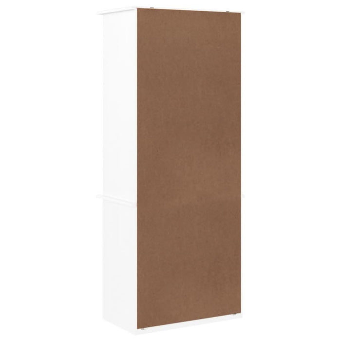 Bibliotecă cu sertare „ALTA”, alb, 60x35x142 cm, lemn masiv pin - WALTI WALTI