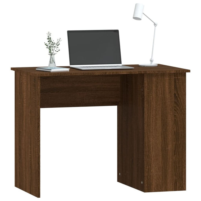 Birou, stejar maro, 100x55x75 cm, lemn prelucrat - WALTI WALTI