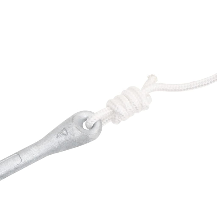 Ancoră pliabilă cu funie, argintiu, 8 kg, fier maleabil - WALTI WALTI