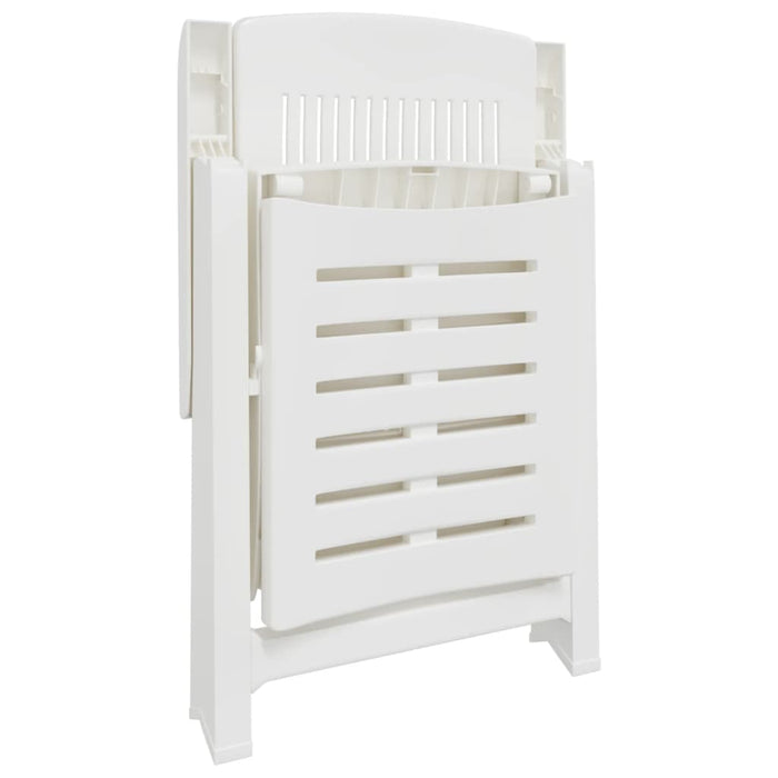 Șezlong, alb, plastic - WALTI WALTI