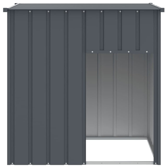 Cușcă câine cu acoperiș antracit 110x103x109 cm oțel galvanizat - WALTI WALTI