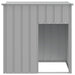 Casă câine & acoperiș gri deschis 110x103x109 oțel galvanizat - WALTI WALTI